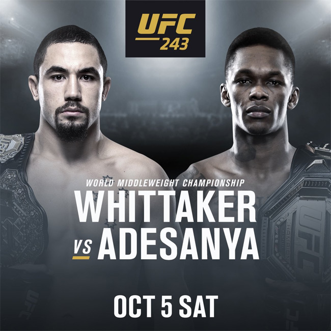 Scarlett s Miami UFC 243 Whittaker vs Adesanya